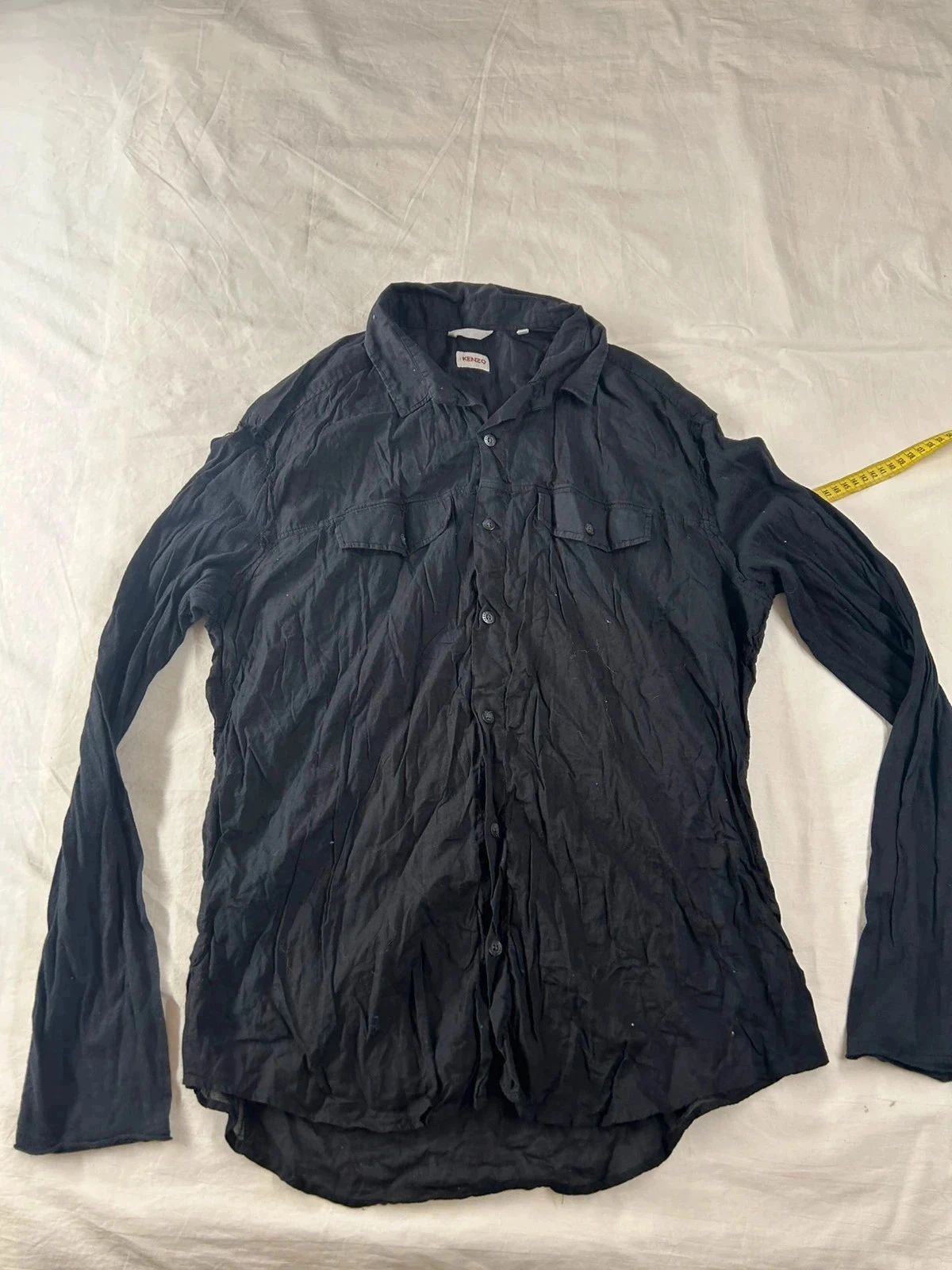 Chemise noire vintage Kenzo unie taille XL #98